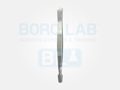 Pinza Anatómica 12 cms Acero Inox Punta Plana