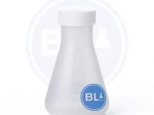 Matraz Erlenmeyer Plástico 250 ml Tapa Rosca GL50