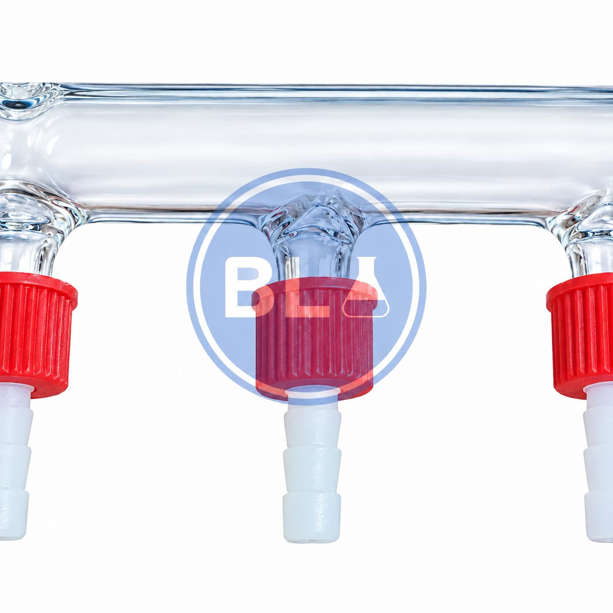 MANIFOLD 5 SALIDAS TIPO ROSCA VIDRIO BORO 3.3 40 a 45 CMS LARGO BOROLAB - Imagen 2