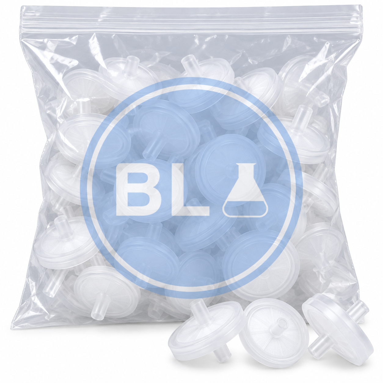 Filtro Para jeringa NYLON 33 mm Ø x 0.45 NO ESTERIL Pack 100 Unidades.